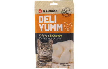 Flamingo Deli Yumm Fresh Meat Snack Chicken & Cheese Cat Treats 70g - 70g
